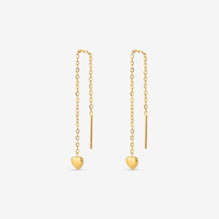 Heart Thread Earrings
