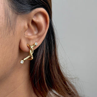 Golden Knot Earrings