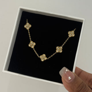 Icy Clover Bracelet