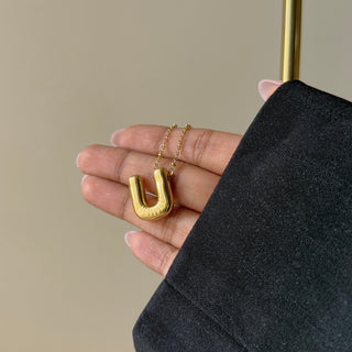 Bubble Initial Necklace