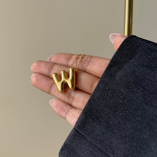 Bubble Initial Necklace