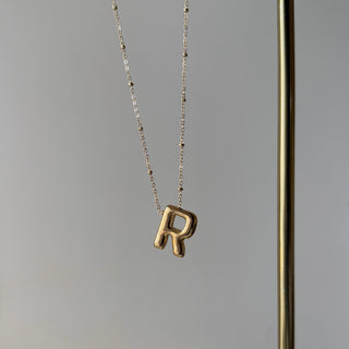Bubble Initial Necklace