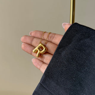 Bubble Initial Necklace