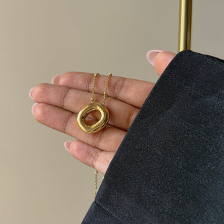 Bubble Initial Necklace