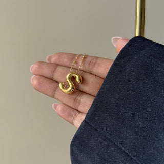 Bubble Initial Necklace