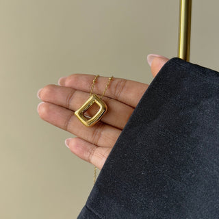 Bubble Initial Necklace