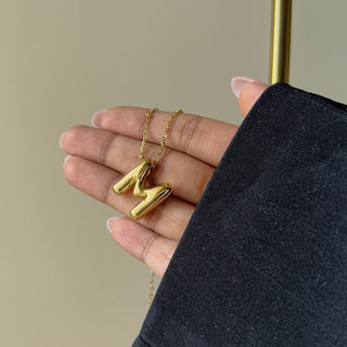 Bubble Initial Necklace