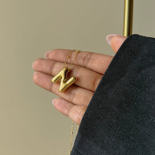 Bubble Initial Necklace