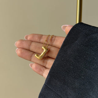 Bubble Initial Necklace