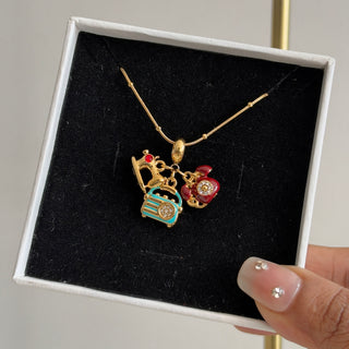 Retro Charm Necklace