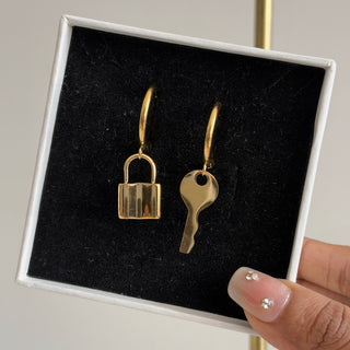 Lock & Key Earrings