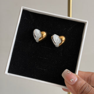 Fluid Heart Earrings