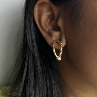 Spiral Curved Earrings